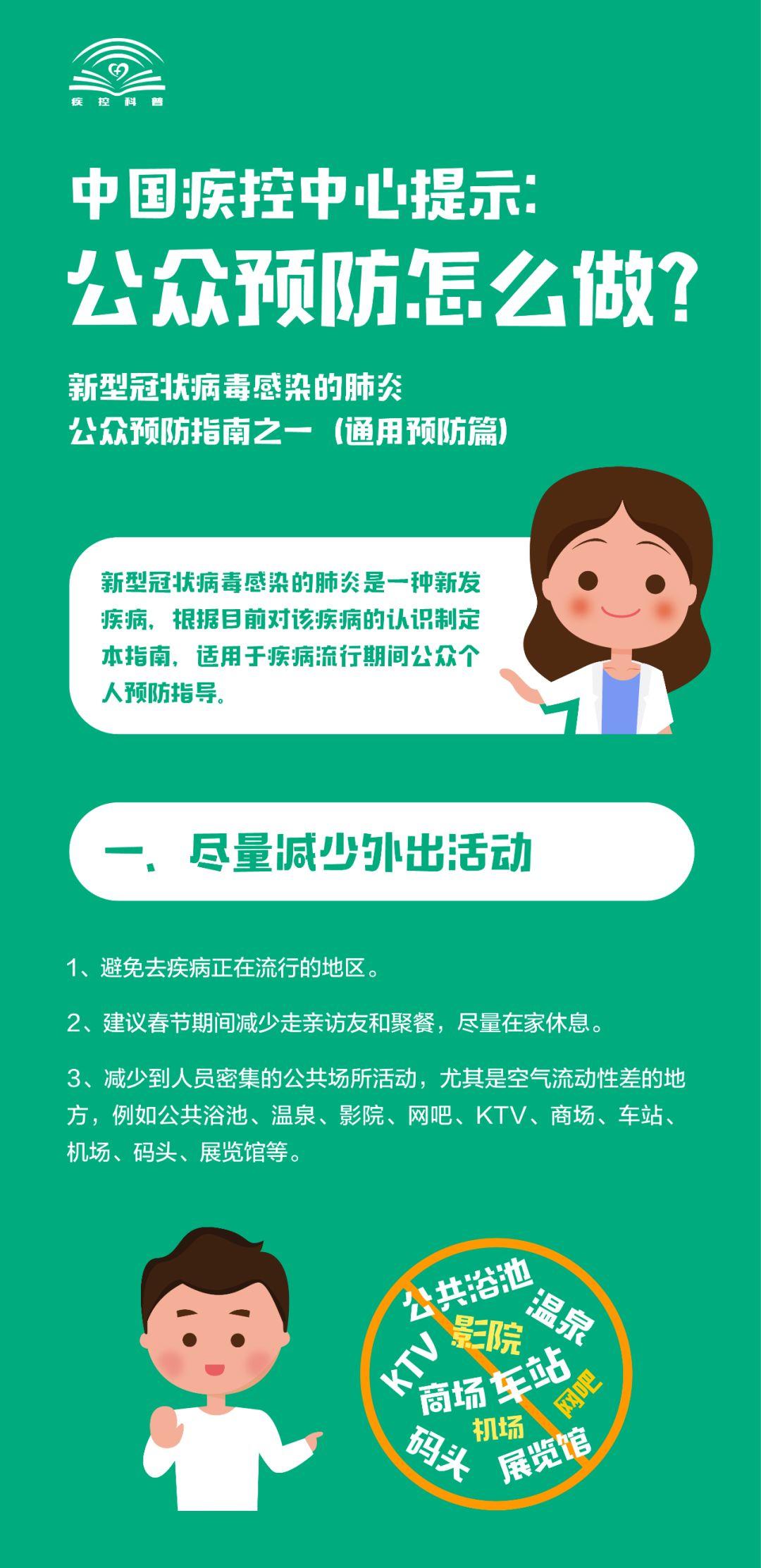 中国疾控中心提示：公众预防怎么做？（通用预防篇）